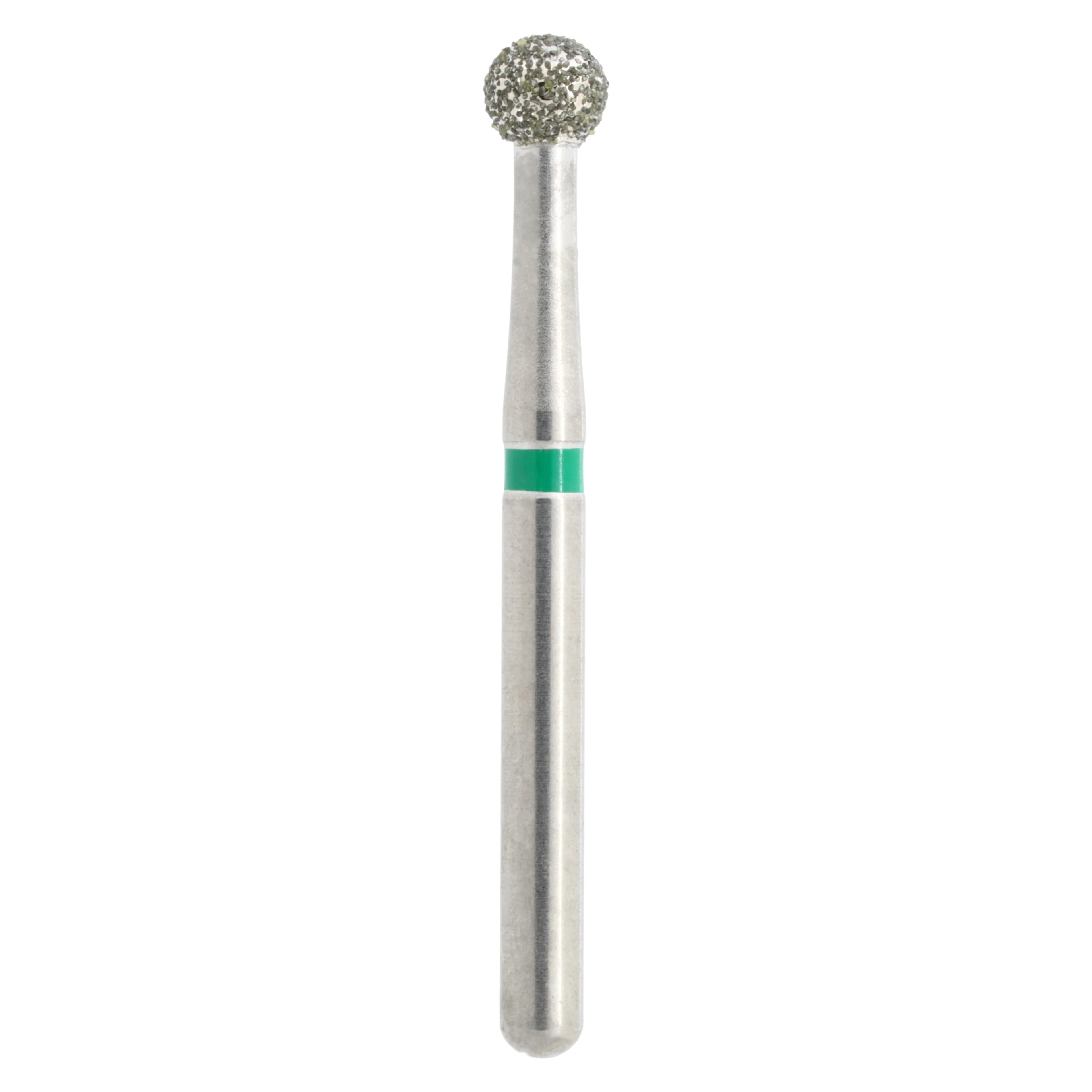 Midwest Once Single Use Diamond Bur, FG, Coarse, Round, #801/023, 2.3 mm, 25/Pkg, 1801023C - Midwest® Once™ Single Use Diamond Bur – FG, Coarse, Round, # 801, 25/Pkg - 2.3 mm Diameter, 2.3 mm Length - Image 1
