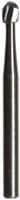 Midwest Operative Carbide Bur FGSS #1/2 Round, Short Shank, 0.6mm, 10/Pk, 389402 - Midwest Operative Carbide Burs FGSS 1/2 10/Pk - Image 1
