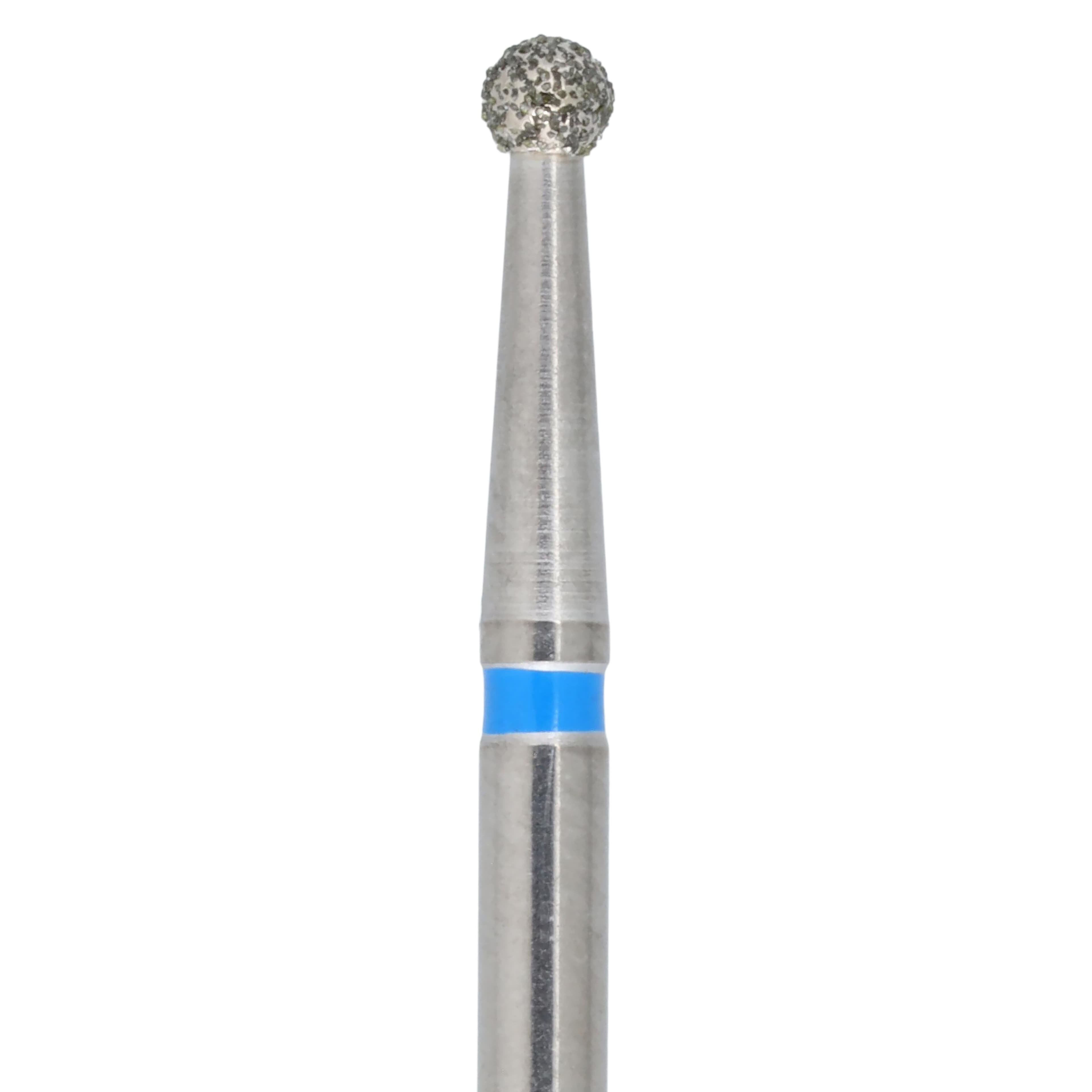 Midwest Once Sterile Diamond Bur, Round, FG, Medium Grit, #801-016M, 1.6 mm Diameter, 1.6 mm Length, 25/Pk, 1801016M thumbnail 2