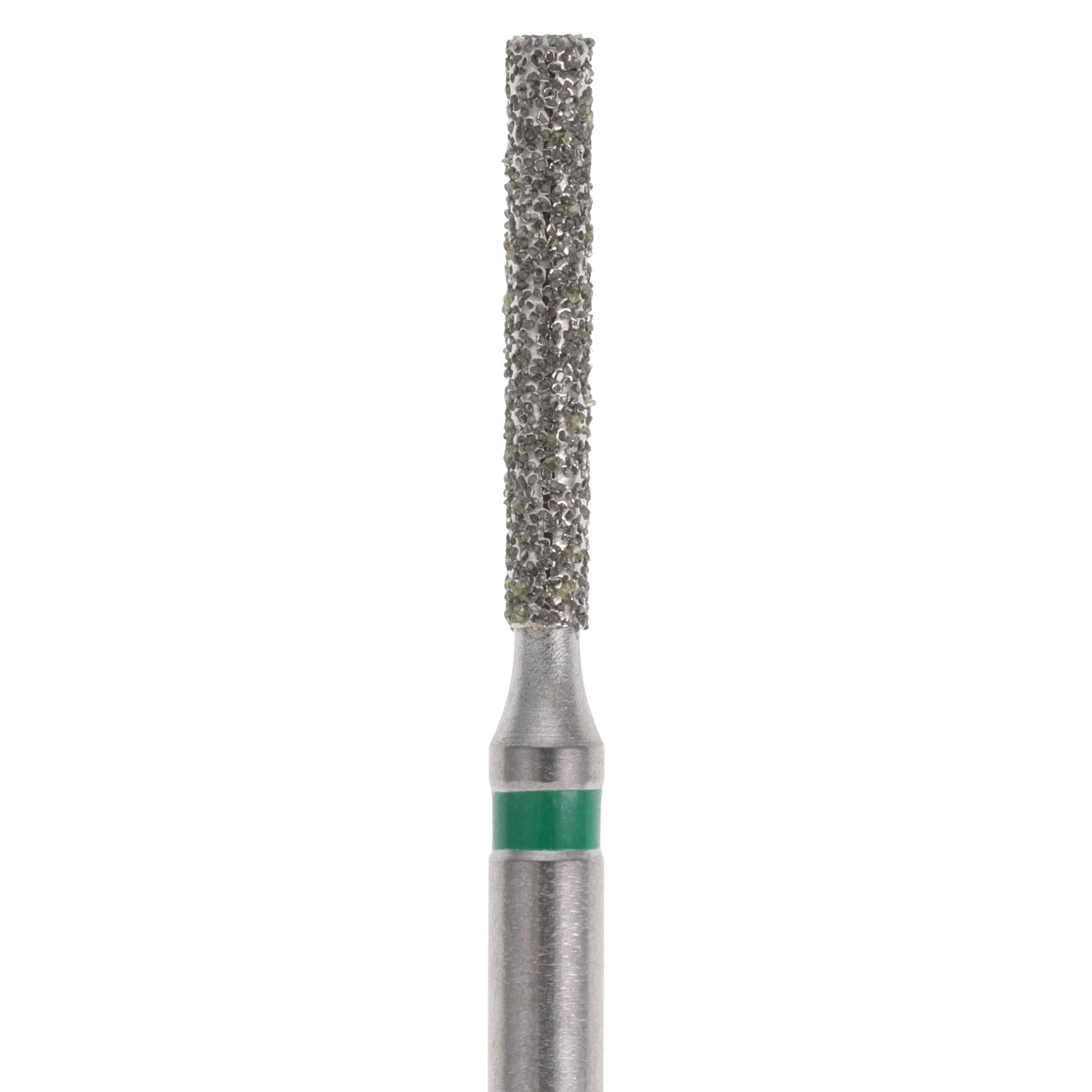 Midwest Once Single-Use Diamond Bur, FG, Coarse, Cylinder Flat End, #837-012C, 1.2 mm Diameter, 8.0 mm Length, 25/Pk, 1837012C thumbnail 2