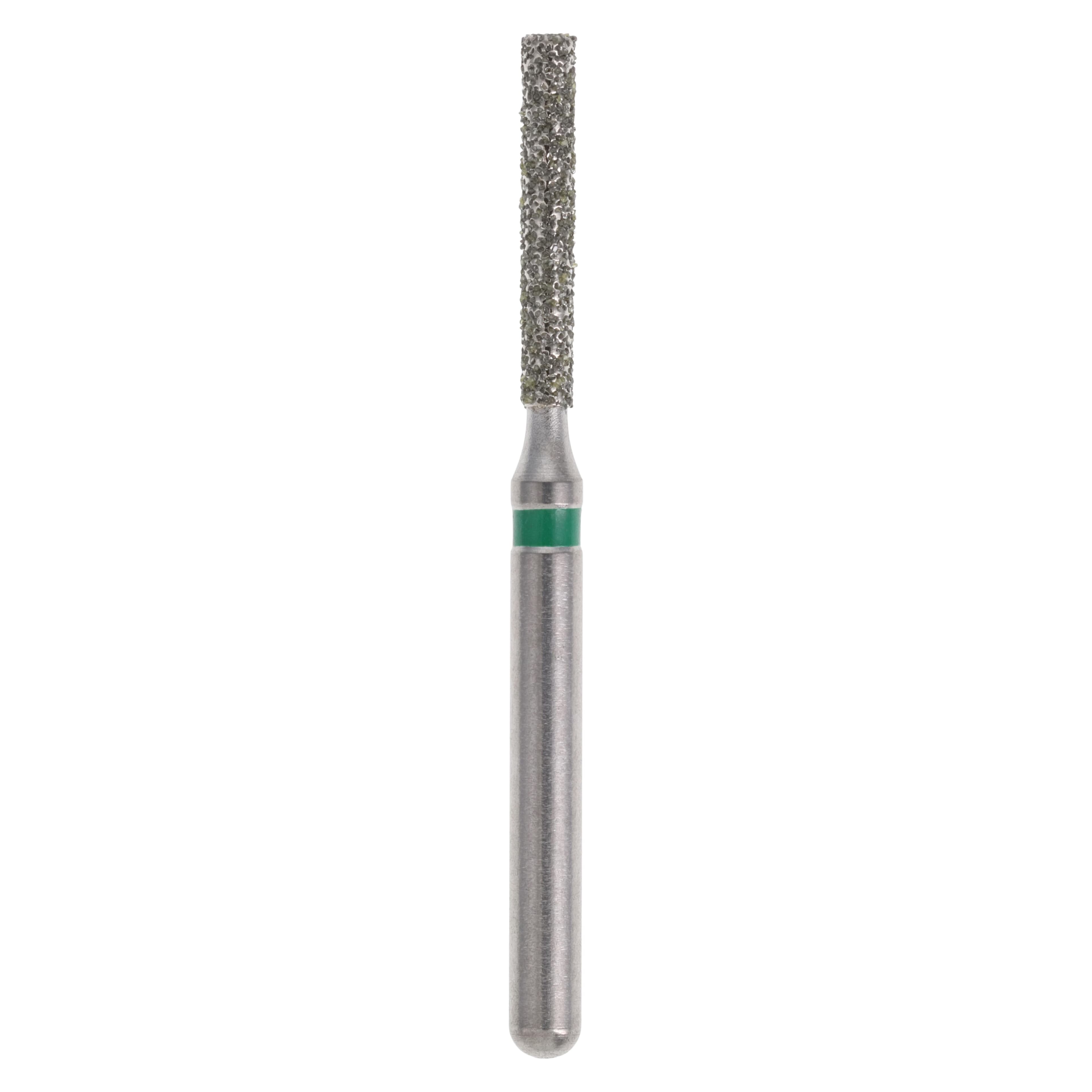 Midwest Once Single-Use Diamond Bur, FG, Coarse, Cylinder Flat End, #837-012C, 1.2 mm Diameter, 8.0 mm Length, 25/Pk, 1837012C - Midwest ONCE FG 837-012C 25/Pk - Image 1
