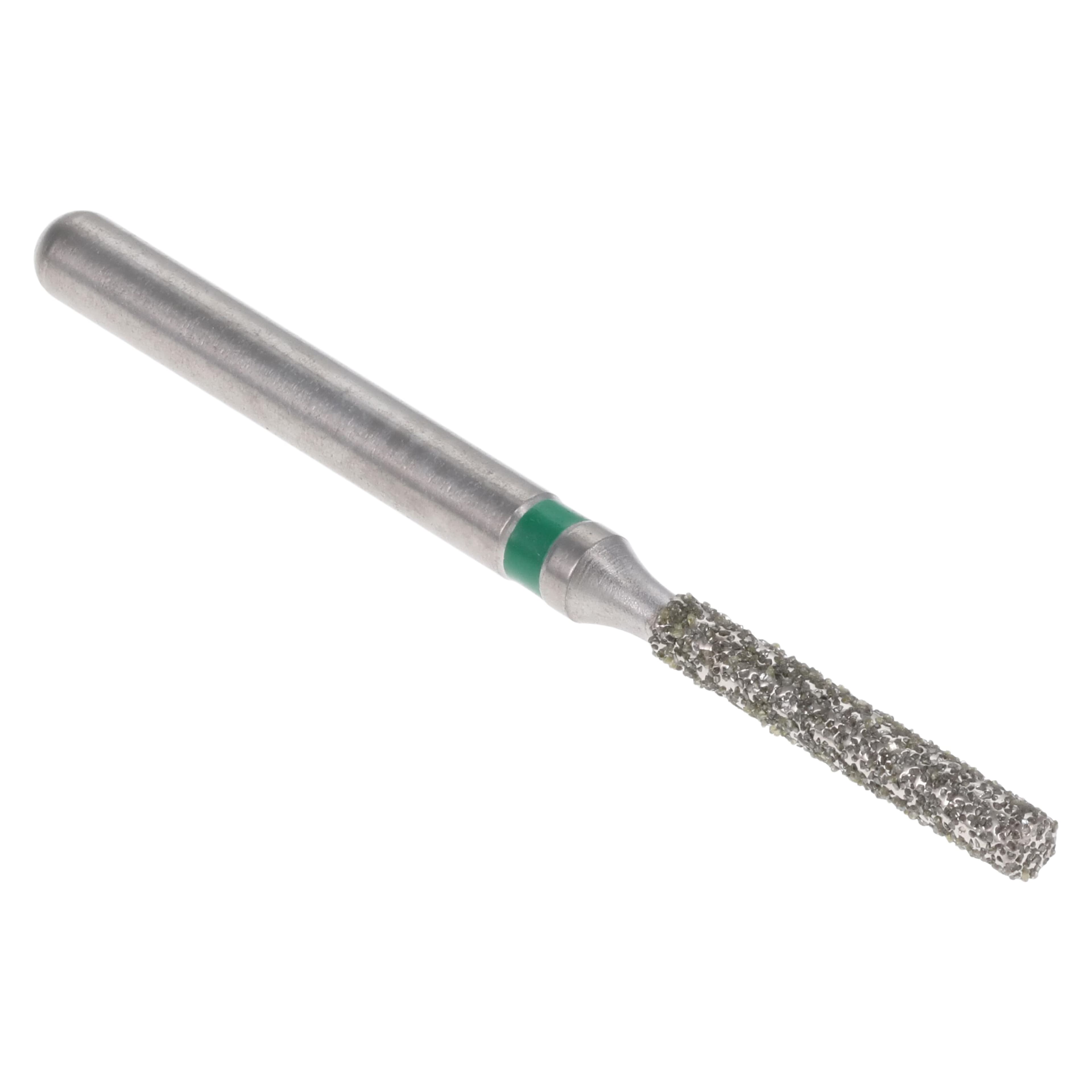 Midwest Once Single-Use Diamond Bur, FG, Coarse, Cylinder Flat End, #837-012C, 1.2 mm Diameter, 8.0 mm Length, 25/Pk, 1837012C thumbnail 3