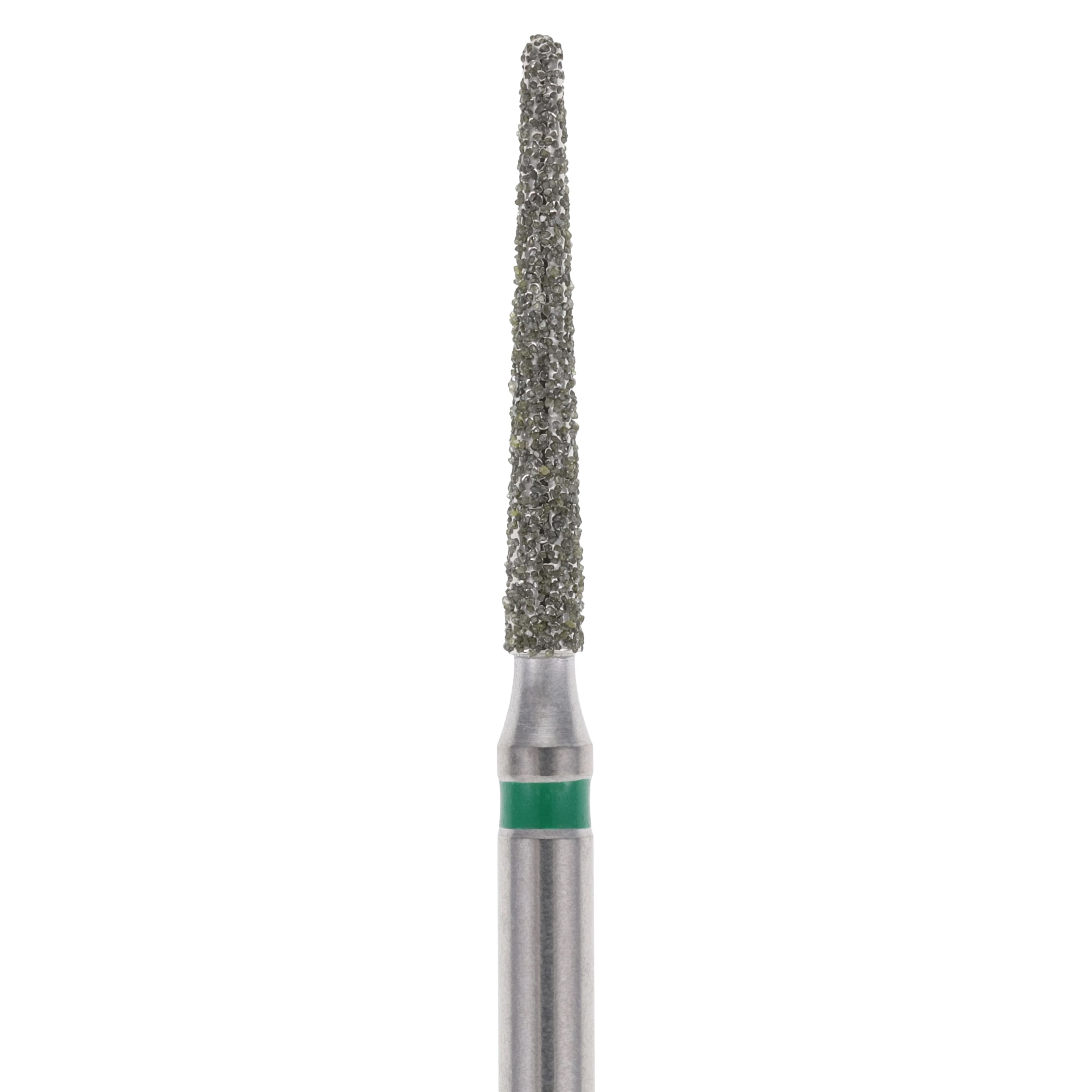 Midwest ONCE Sterile Diamond Bur 850-014C, Coarse, Taper Round End, Friction Grip, 1.4 mm Diameter, 10.0 mm Length, 25/Pk, 1850014C thumbnail 2
