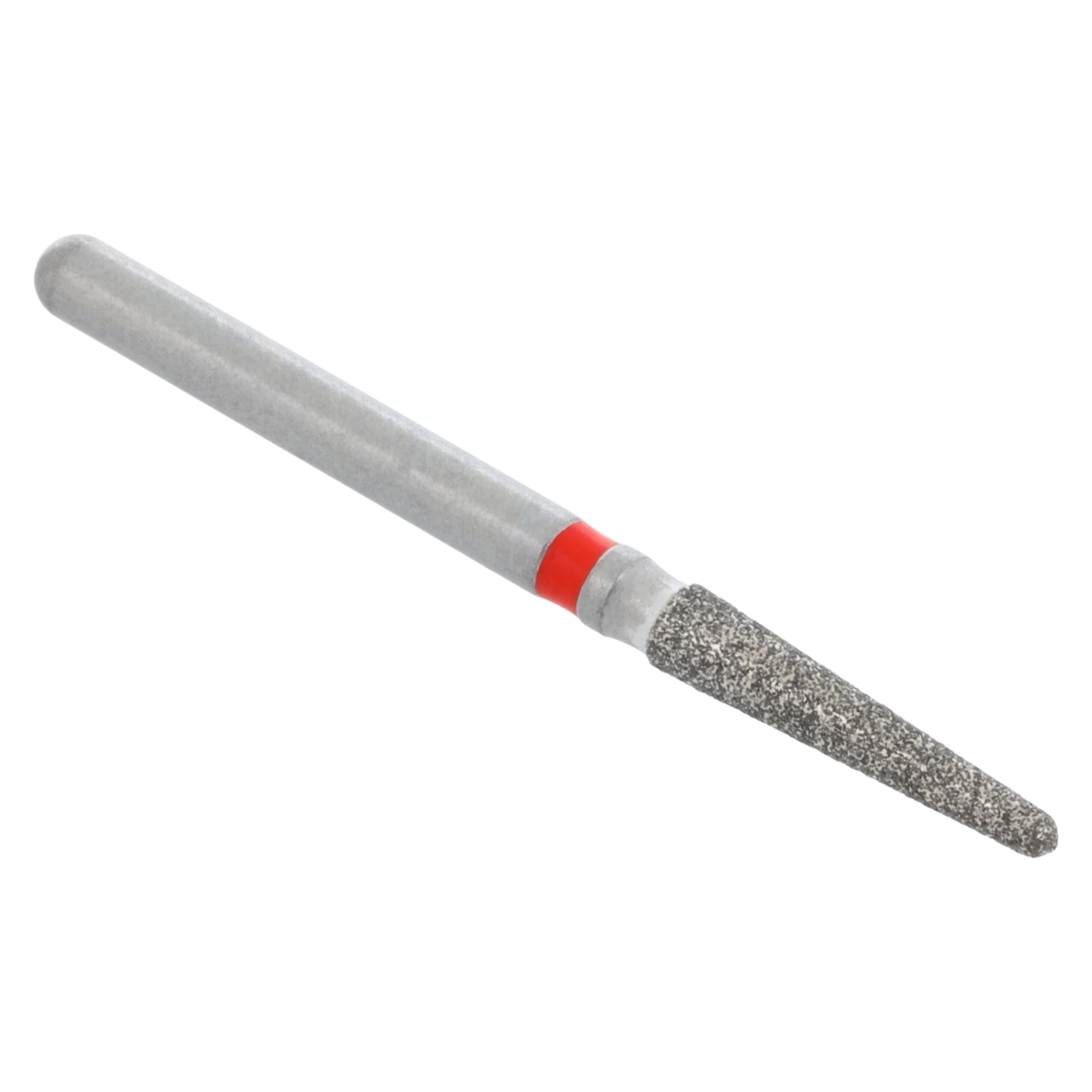 Midwest Once Sterile Single-Use Diamond Bur, Fine Grit, Taper Round End, #856-016F, 1.6mm Diameter, 8.0mm Length, Friction Grip, 25/Pk, 1856016F thumbnail 3