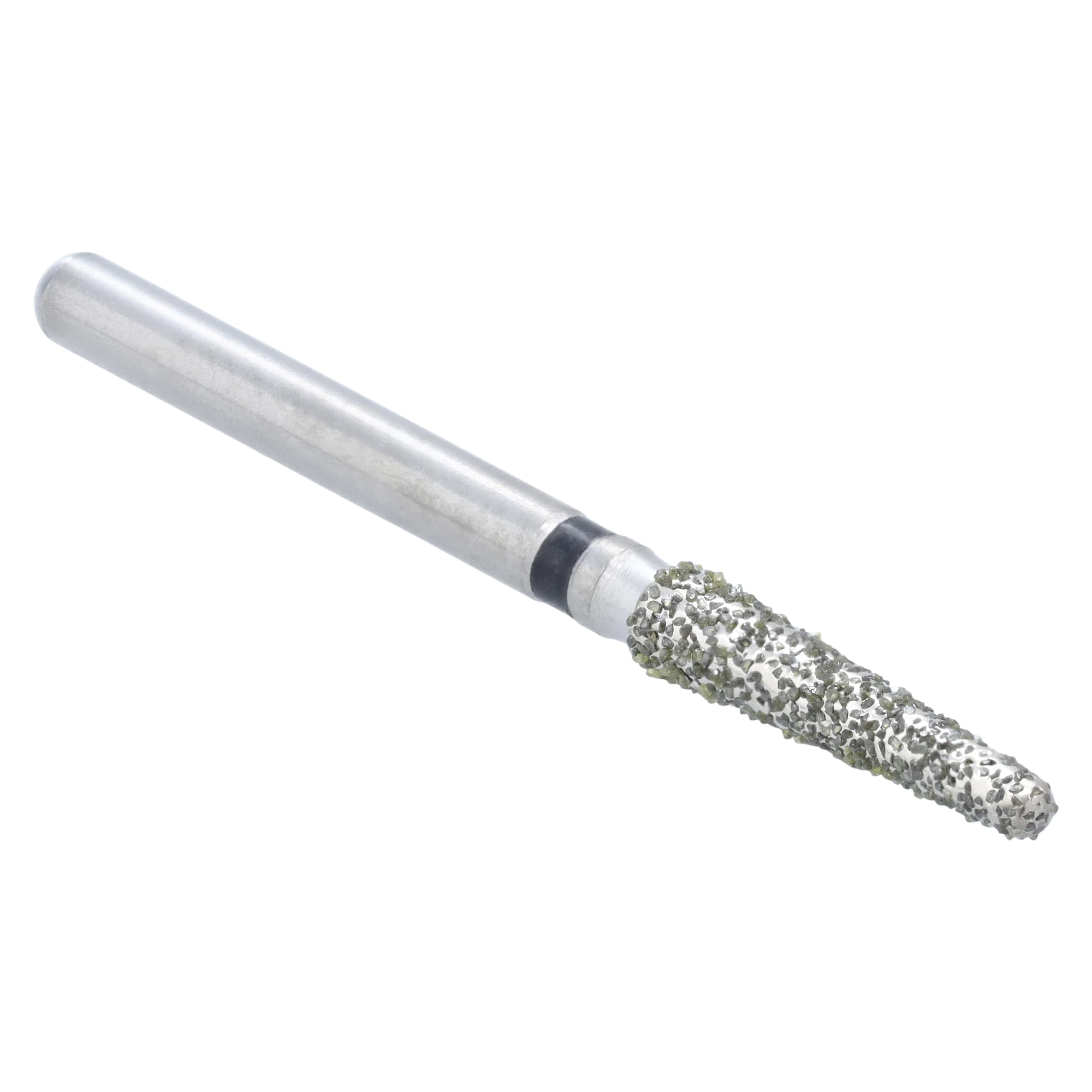 Midwest Once Sterile Diamond Bur, FG #856-018SC, Super Coarse, Taper Round End, 1.8 mm Diameter, 8.0 mm Length, 25/Pk, 1856018SC thumbnail 3