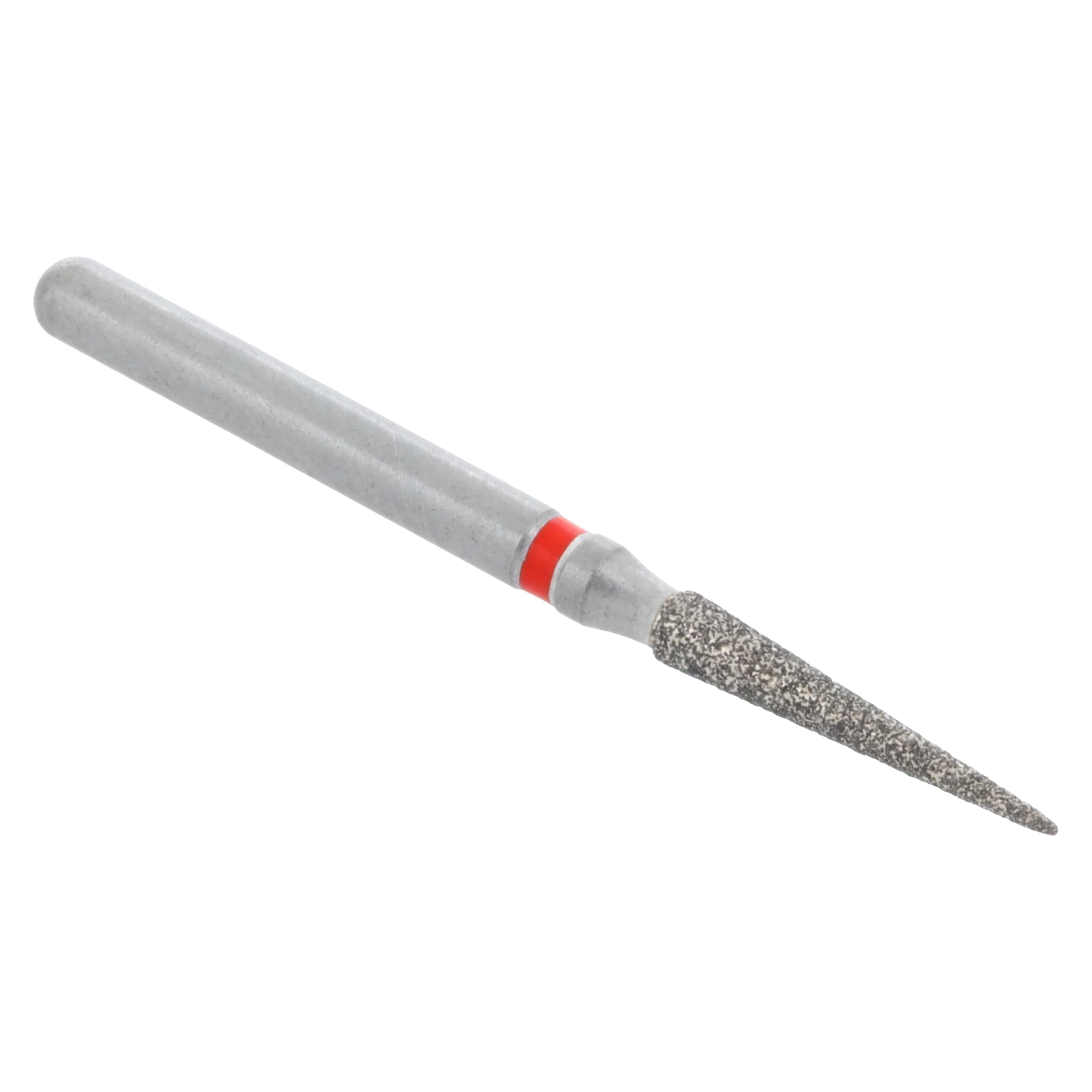 Midwest ONCE Sterile Diamond Bur 858-014F, Fine Grit, Needle Shape, Friction Grip, 1.4 mm Diameter, 8.0 mm Length, 25/Pk, 1858014F thumbnail 3