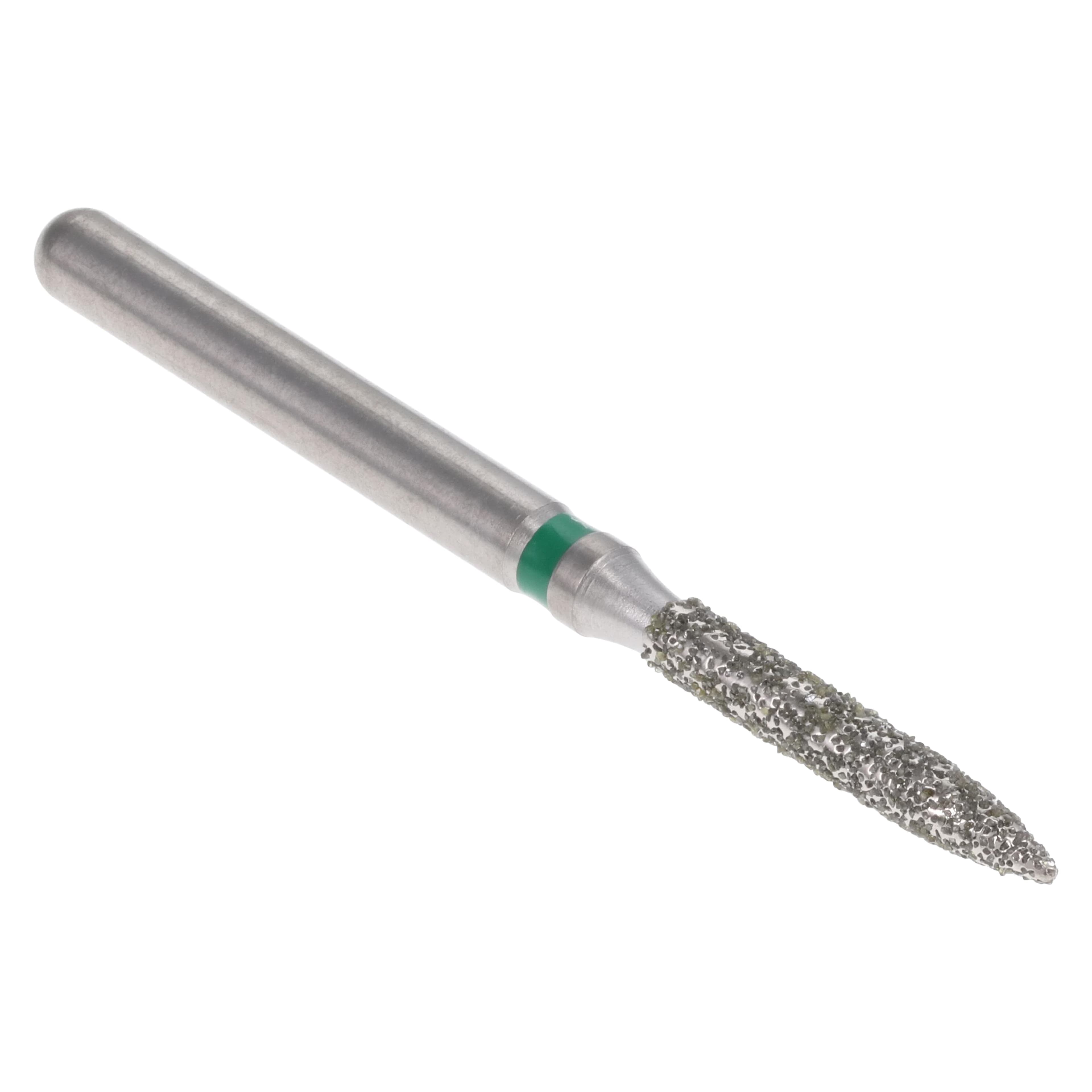 Midwest Once Single Use Diamond Bur – FG, Coarse, Flame, #862, 1.4 mm Diameter, 8.0 mm Length, 25/Pkg, 1862014C thumbnail 3