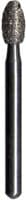 Midwest Multi-Use Diamond Bur FG 379-012F, Fine Grit, Esthetic Trimming Egg/Football Shape, 1.2mm Diameter x 3.0mm Length, 5/Pk - Midwest Multi-Use Diamonds FG 379-012F Esthetic Trim Egg 5/Pk - Image 1