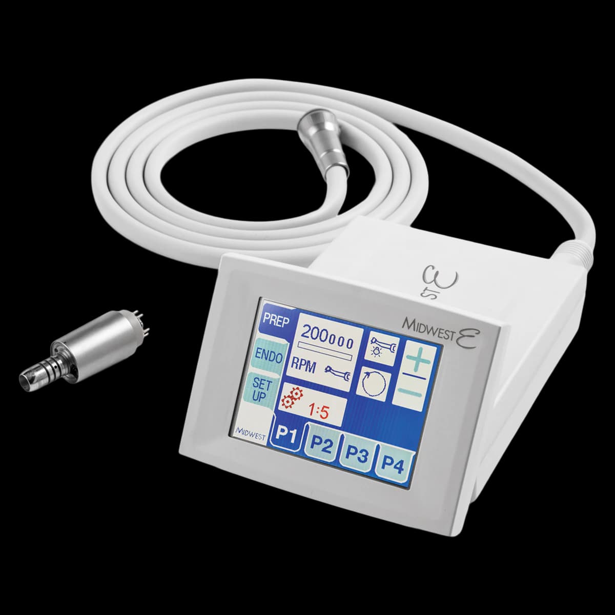 Midwest E Electric Handpiece System, Complete Unit with Touch Screen, LED, Autoclavable Motor, 876000 - Midwest E Electric Handpiece System - Image 1
