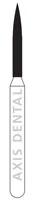 NTI Diamond Bur, Friction Grip, Ultra Fine Grit, Flame Shape, #862-010 (UF862-010), 5/Pack - NTI&reg; FG Diamonds - Ultra Fine - #862-010 (8.0) - Image 1