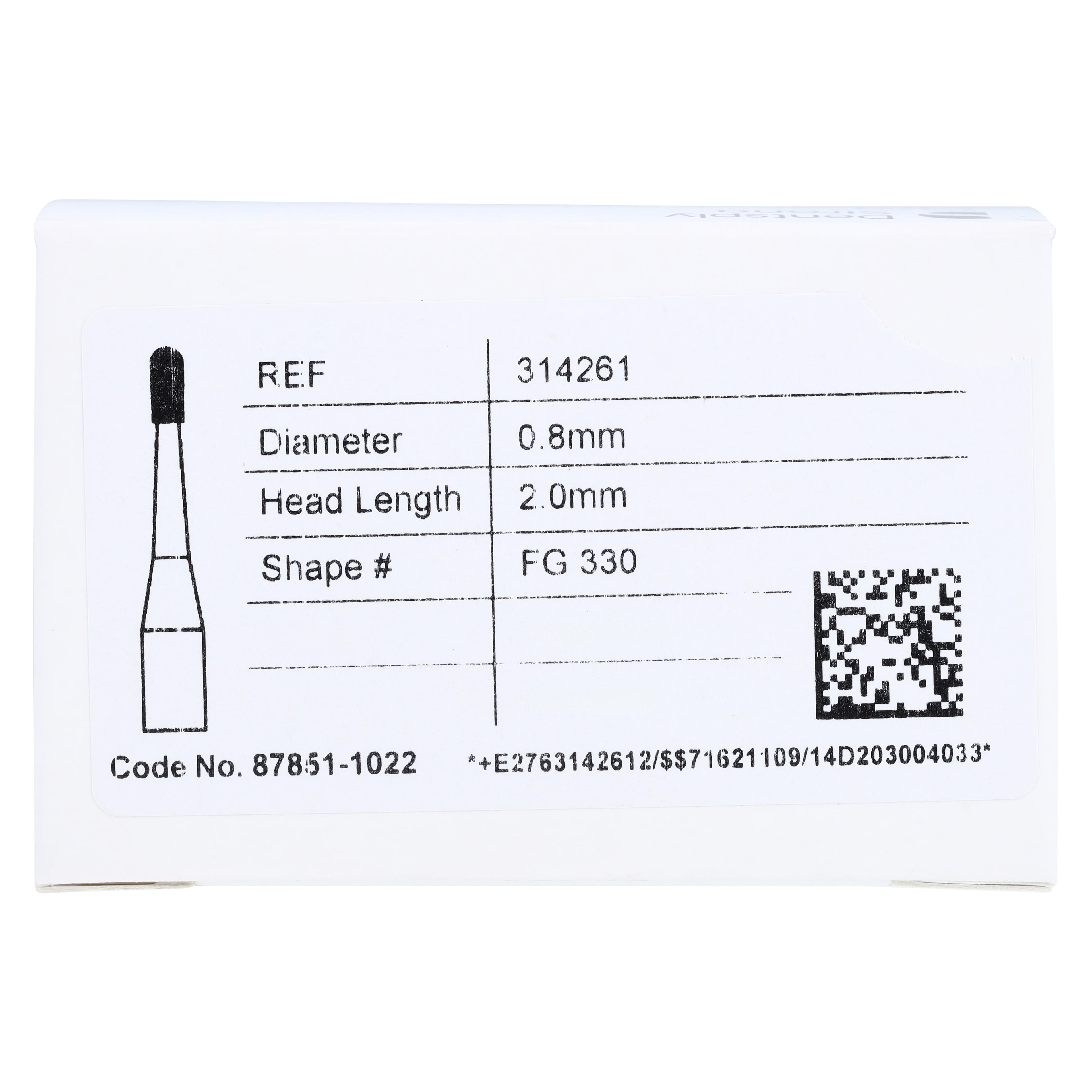 Midwest Once Sterile Operative Carbide Bur, FG, #330, Pear, 0.8 mm Diameter, 25/Pkg, 314261 thumbnail 7