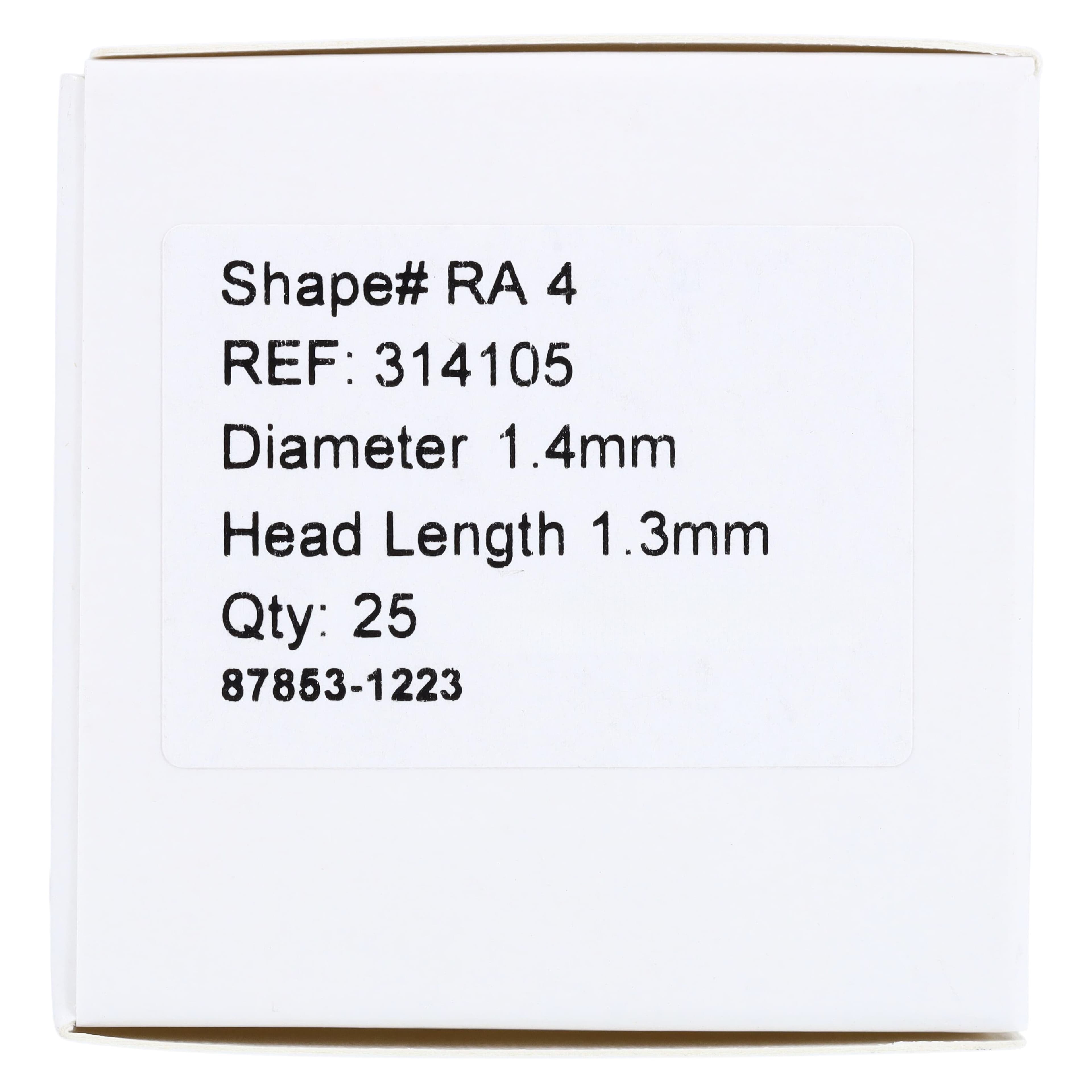 Midwest Once Sterile Operative Carbide Bur, Round #4, Right-Angle Latch, 2.35 mm, 25/Pk, 314105 thumbnail 5