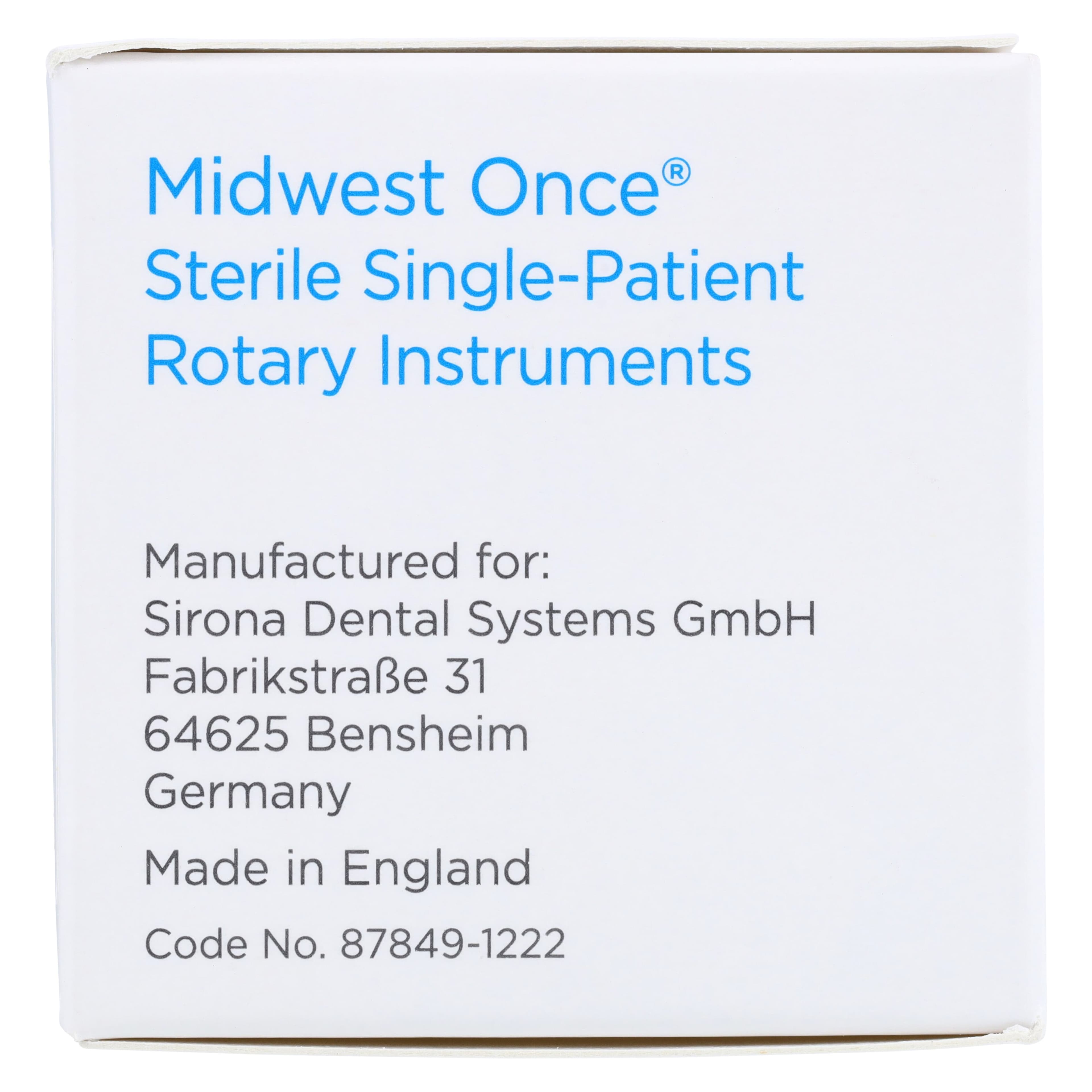 Midwest Once Sterile Operative Carbide Bur, Round #6, Right-Angle Latch, 1.88 mm Head Diameter, 25/Pk, 314106 thumbnail 5