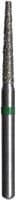 Midwest® #848/016 Coarse Multi-Use Diamond Bur, Taper Flat End, Long, Friction Grip Short Shank, 1.6 mm Diameter, 10.0 mm Length, Green Ring, 5/Pkg - Midwest® Diamond Bur – FGSS, Cone, Coarse, Green, 5/Pkg - Long Taper Flat End, # 848, 1.6 mm Diameter, 10.0 mm Length - Image 1