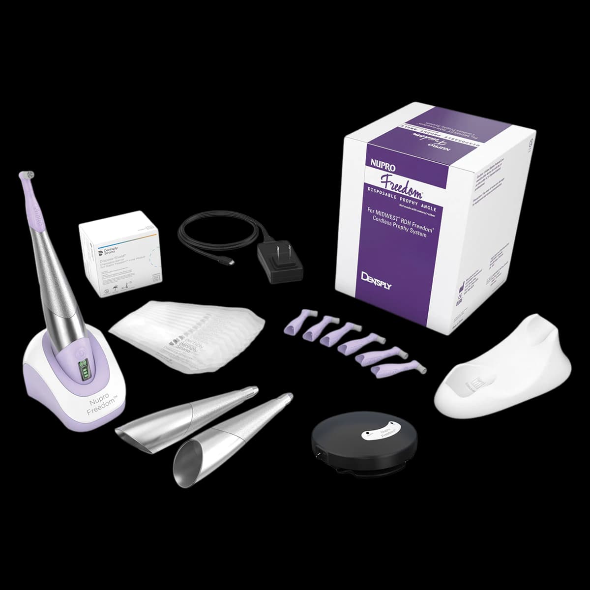 Nupro Freedom Cordless Prophy System Package with SmartMode Technology and Wireless Foot Pedal, 90741L05 - Nupro Freedom Cordless Prophy - Image 1