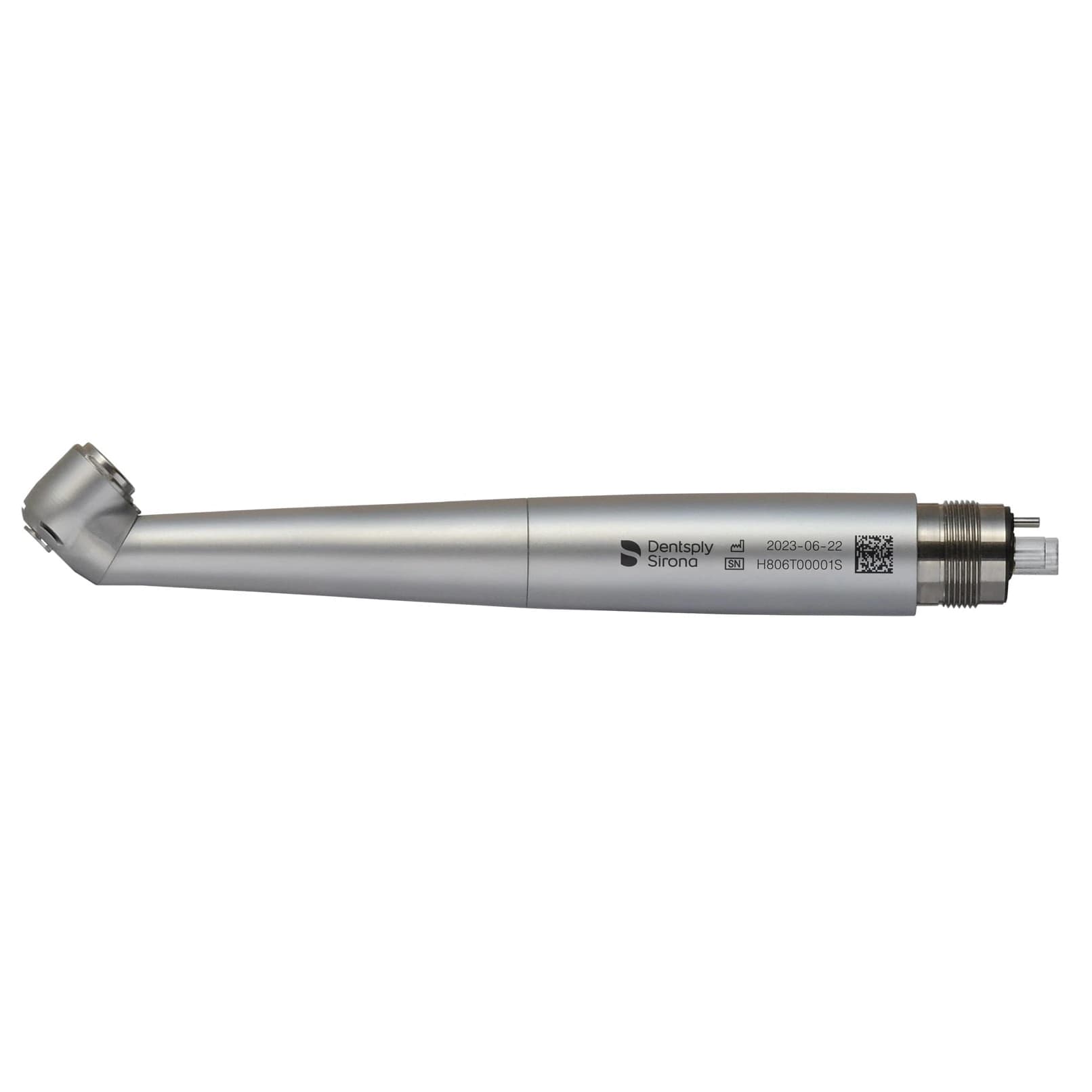 Midwest® 45º High Speed Air Handpiece, Push-Button Chuck, Non-Fiber Optic, Triple Spray, Fixed Back End, 745044 - Midwest® 45º High Speed Air Handpieces – Push-Button Chuck, NFO, Triple Spray - Fixed Back End - Image 1
