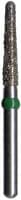Midwest® Multi-Use Diamond Bur FG #856L-018SC, Super Coarse, Taper Long Round End, 1.8 mm Diameter, 9.0 mm Length, Friction Grip, 5/Pkg - Midwest® Diamonds FG – Super Coarse, Taper Long Round End - # 856L, 1.8 mm Diameter, 9.0 mm Length, 5/Pkg - Image 1
