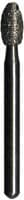 Midwest Multi-Use Diamond Bur FG 379-014F, Fine Grit, Esthetic Trimming Egg Shape, 1.4 mm Diameter, 3.0 mm Length, Friction Grip, 5/Pk - Midwest Multi-Use Diamonds FG 379-014F Esthetic Trim Egg 5/Pk - Image 1