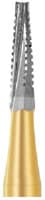 Midwest Operative Carbide Bur #701, Tapered Fissure, Flat End, Crosscut, FG Short Shank, 1.2 mm Diameter, 3.7 mm Length, 100/Bag, 386433 - Midwest Operative Carbide Burs – FGSS, 6 Flutes, Tapered Fissure, Flat End - Crosscut, # 701, 1.2 mm Diameter, 3.7 mm Length, 100/Pkg - Image 1