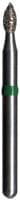Midwest® #368/023 Ultra Fine Multi-Use Diamond Football FG Bur, Friction Grip, 2.3 mm Diameter, 5.2 mm Length, 5/Pkg - Midwest® Diamonds FG – Ultra Fine, Football, 5/Pkg - # 368, 2.3 mm Diameter, 5.2 mm Length, 5/Pkg - Image 1