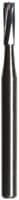 Midwest Operative Carbide Bur #1157, Straight Fissure, Round End (Straight Dome), FG Short Shank, 1.0 mm Diameter, 3.7 mm Length, 6 Flutes, 100/Bag, 386456 - Midwest Operative Carbide Burs – FGSS, 6 Flutes, Straight Fissure, Round End - Straight Dome End, # 1157, 1.0 mm Diameter, 3.7 mm Length, 100/Bag - Image 1