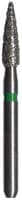 Midwest Multi-Use Diamond Bur, Coarse Grit, Flame Shape, Friction Grip, 1.8 mm Diameter, 6.9 mm Length, 5/Pk, #36011-018C - Midwest Multi-Use Diamonds 36011-018C FG Flame 5/Pk - Image 1