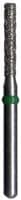 Midwest Multi-Use Diamond Bur FG #837KR-012F, Fine Grit, Long Cylinder Modified Flat End, 1.2 mm Diameter, 8.0 mm Length, Friction Grip, 5/Pkg - Midwest® Diamonds FG – Fine, Cylinder Long Modified Flat End, 5/Pkg - # 837KR, 1.2 mm Diameter, 8.0 mm Length, 5/Pkg - Image 1