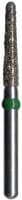 Midwest Diamond Bur FG 856L-016F Fine, Round End Taper Long, Friction Grip, 1.6 mm Diameter, 9.0 mm Length, 5/Pk - Diamond Bur FG 856L-016F Fine 5/Pk - Image 1