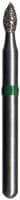 Midwest Multi-Use Diamond Bur FG #368-023SC, Super Coarse, Football Shape, 2.3 mm Diameter, 5.2 mm Length, 5/Pkg - Midwest Football FG Diamond Burs - Image 1