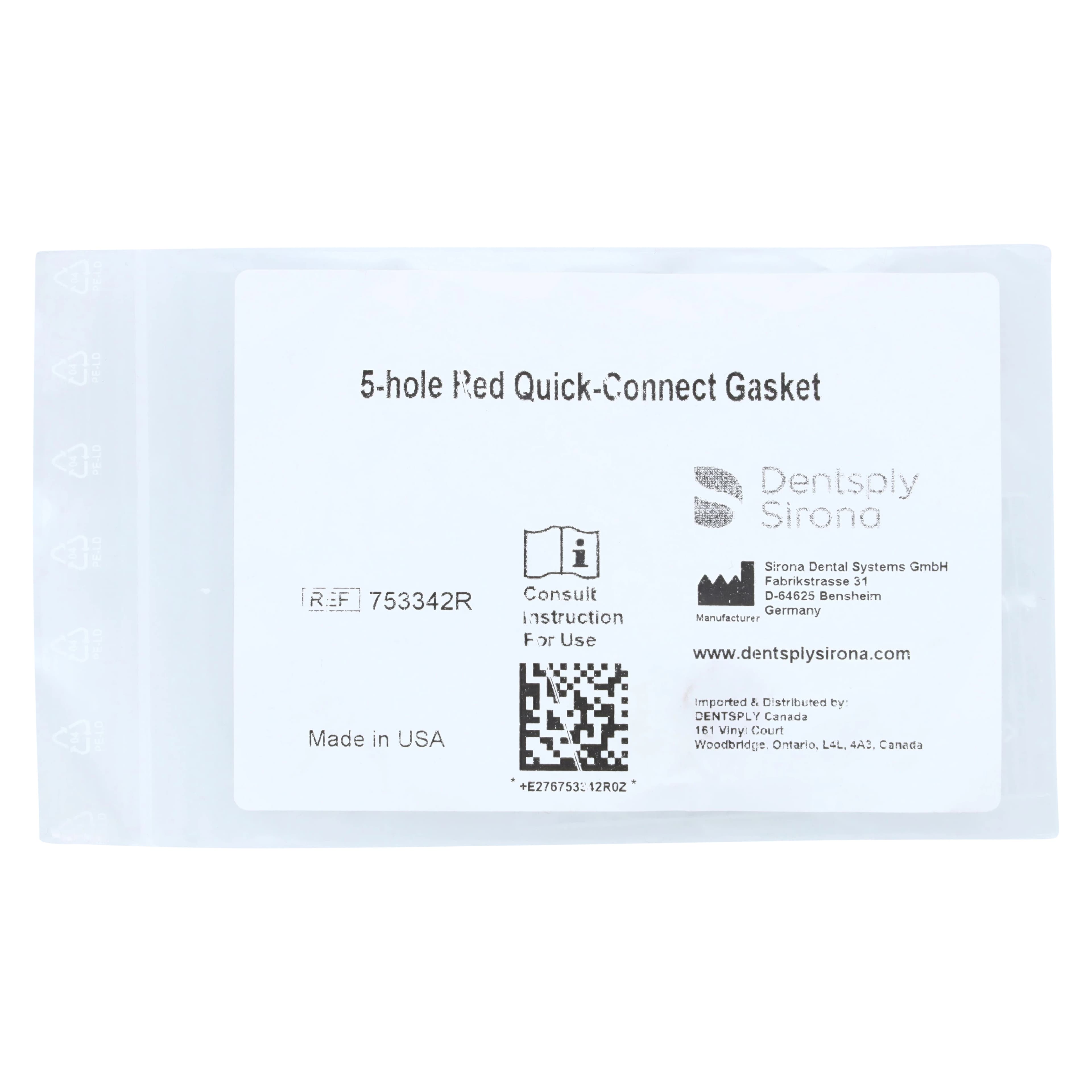 Midwest 5-Hole QD Gasket Replacement Red, Quick-Connect Fiber-Optic Hose Connector thumbnail 3