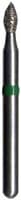 Midwest Multi-Use Diamond Bur FG 368-023F, Fine Grit, Football Shape, 5/Pack - Midwest Multi-Use Diamonds FG 368-023F Football 5/Pk - Image 1