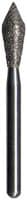 Midwest Multi-Use Diamond Bur FG #899-021M, Medium Grit, Football Shape, 2.1 mm Diameter, 6.5 mm Length, Friction Grip, 5/Pkg - Midwest® Diamonds  FG – Medium, Football, 5/Pkg - # 899, 2.1 mm Diameter, 6.5 mm Length - Image 1