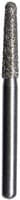 Midwest® #856/018 Medium Multi-Use Diamond Taper Round FG Bur, Friction Grip, 1.8 mm Diameter, 8.0 mm Length, 5/Pkg - Midwest® Diamonds FG – Medium, Taper Round End, 5/Pkg - # 856, 1.8 mm Diameter, 8.0 mm Length, 5/Pkg - Image 1