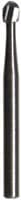 Midwest Operative Carbide Bur, Round #1/4, Friction Grip Short Shank, 0.5 mm Head Diameter, 10/Pk, 389401 - Midwest Operative Carbide Burs FGSS 1/4 10/Pk - Image 1