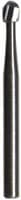Midwest Operative Carbide Bur #4, Round, Friction Grip Short Shank, 1.4 mm, 10/Pk, 389405 - Midwest Operative Carbide Burs FGSS 4 10/Pk - Image 1