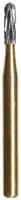 Midwest® #2157 Carbide Bur, FG Friction Grip, Straight Dome End Crosscut, 1.0 mm Diameter, 3.7 mm Length, 10/Pkg, 389563 - Midwest® Specialty Metal Cutting Burs, FG - Straight Dome End Crosscut, # 2157, 1.0 mm Diameter, 3.7 mm Length, 10/Pkg - Image 1