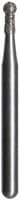 Midwest® #802/009 Medium Multi-Use Diamond Round Extended FG Bur, Friction Grip, 0.9 mm Diameter, 2.9 mm Length, 5/Pkg - Midwest® Diamonds FG – Medium, Round Extended End, 5/Pkg - # 802, 0.9 mm Diameter, 2.9 mm Length, 5/Pkg - Image 1
