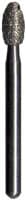 Midwest® Multi-Use Diamond Bur FG #379-016F, Fine Grit, Esthetic Trimming Egg/Football Shape, 1.6 mm Diameter, 3.4 mm Length, 5/Pkg - Midwest® Diamonds FG – Fine, Esthetic Trimming Egg, 5/Pkg - # 379, 1.6 mm Diameter, 3.4 mm Length - Image 1