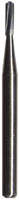 Midwest Operative Carbide Bur #256, FG (Friction Grip), All Purpose, Straight Fissure, Bevel End, 0.9 mm Diameter, 2.7 mm Length, 100/Bag, 386287 - Midwest Operative Carbide Burs FG 256 100/Pk - Image 1