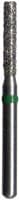Midwest Multi-Use Diamond Bur FG 837-016C, Coarse Grit, Long Flat End Cylinder, 1.6 mm Diameter, 8.0 mm Length, Friction Grip, 5/Pk - Diamond Bur FG 837-016 Coarse 5/Pk - Image 1