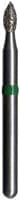 Midwest Multi-Use Diamond Bur FG 368-016M, Medium Grit, Football Shape, Friction Grip, 1.6 mm Diameter, 3.25 mm Length, 5/Pk - Midwest Multi-Use Diamonds FG 368-016M Football 5/Pk - Image 1