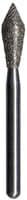 Midwest® Multi-Use Diamond Bur FG, Fine Grit, Football Shape, #899-031F, 3.1 mm Diameter, 7.0 mm Length, 5/Pkg - Midwest® Diamonds FG – Fine, Football, 5/Pkg - # 899, 3.1 mm Diameter, 7.0 mm Length, 5/Pkg - Image 1
