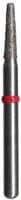 Midwest® #855/014 Medium Multi-Use Diamond Taper Round End FG Bur, 1.4 mm Diameter, 6.0 mm Length, Friction Grip, 5/Pkg - Midwest® Diamonds FG – Medium, Taper Round End, 5/Pkg - # 855, 1.4 mm Diameter, 6.0 mm Length, 5/Pkg - Image 1