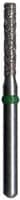 Midwest Multi-Use Diamond Bur 837KR-012SC FG, Super Coarse, Long Cylinder Flat End Modified, 1.2 mm Diameter, 8.0 mm Length, 5/Pk, 471099 - Midwest Multi-Use Diamonds 837KR-012SC FG Cyl Flat Mod LG 5/Pk - Image 1