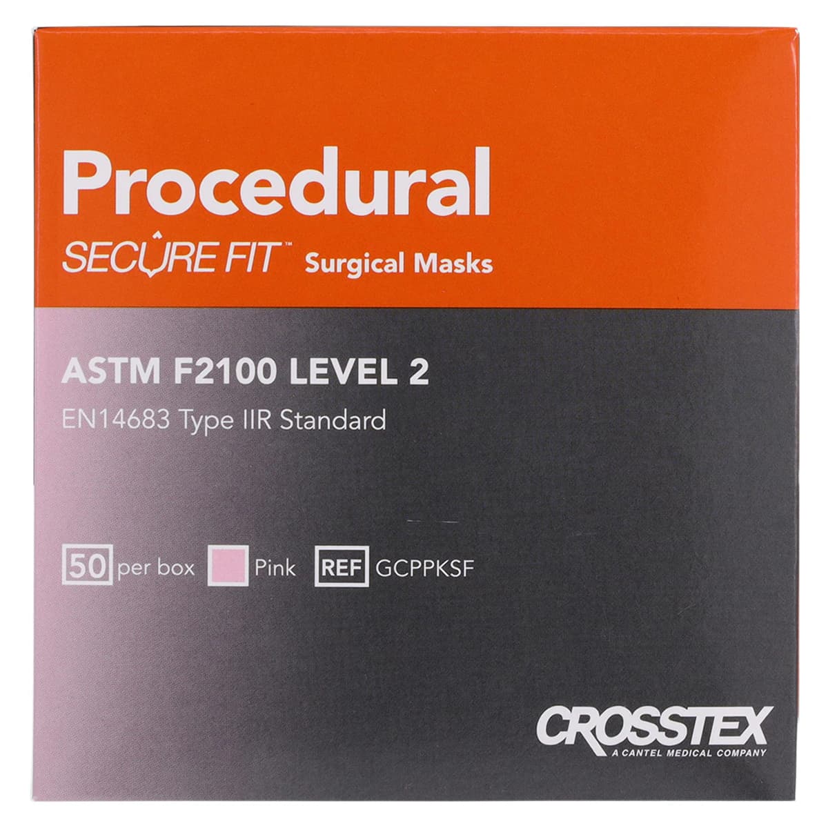 Crosstex Secure Fit™ Procedural Earloop Face Mask, ASTM Level 2, Pink, 50/Box, GCPPKSF thumbnail 8