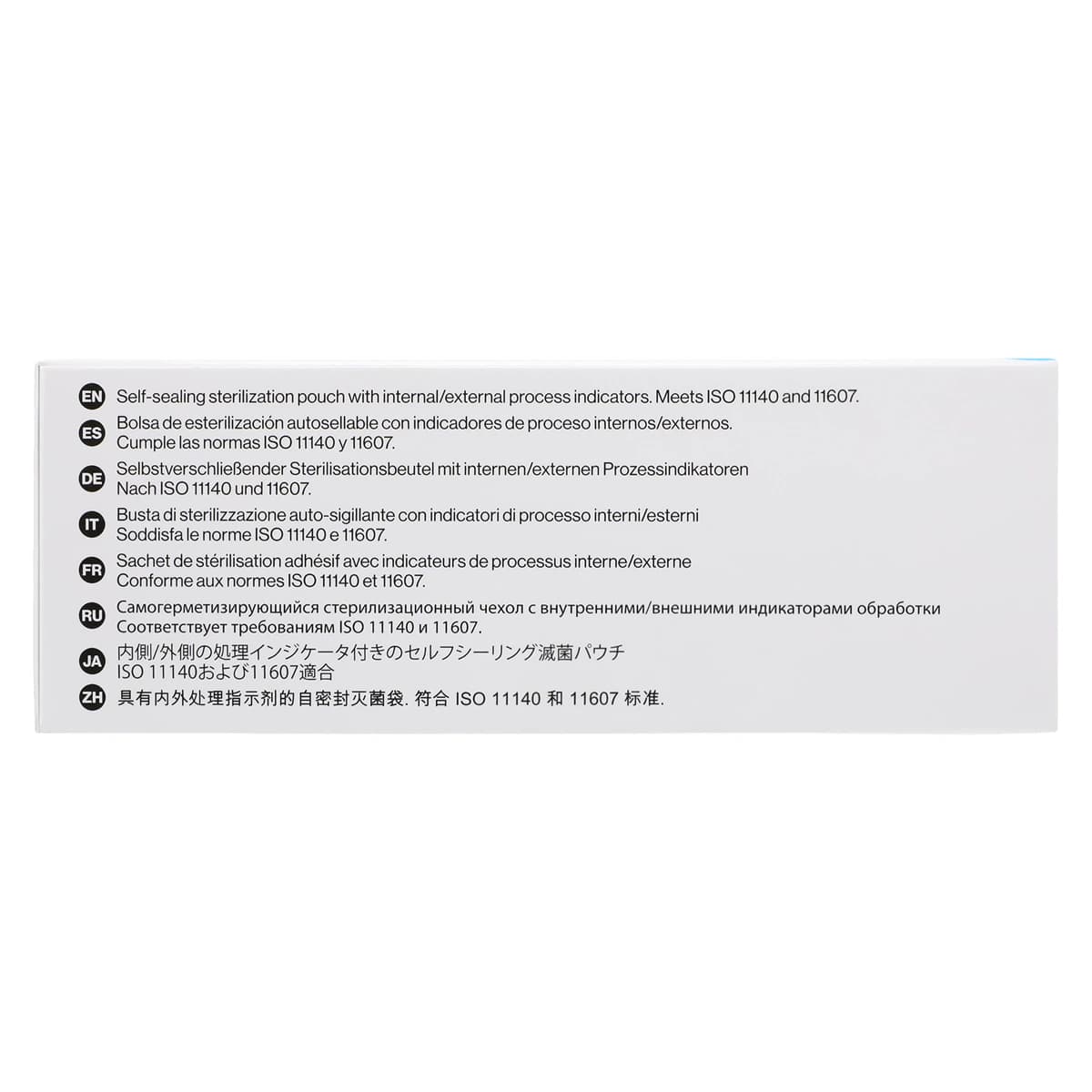 Crosstex Duo-Check Self-Seal Sterilization Pouches, 2.25" x 4", Blue Tint, 200/Box, SCXX thumbnail 4