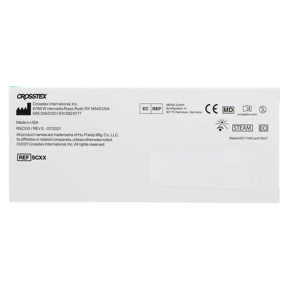 Crosstex Duo-Check Self-Seal Sterilization Pouches, 2.25" x 4", Blue Tint, 200/Box, SCXX thumbnail 5