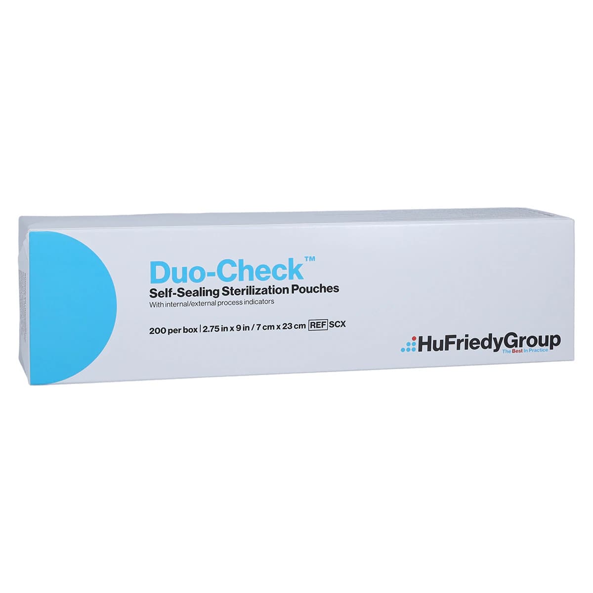 Crosstex Duo-Check Self-Seal Sterilization Pouches, 2-3/4" x 9", Blue, 200/Box, SCX thumbnail 2