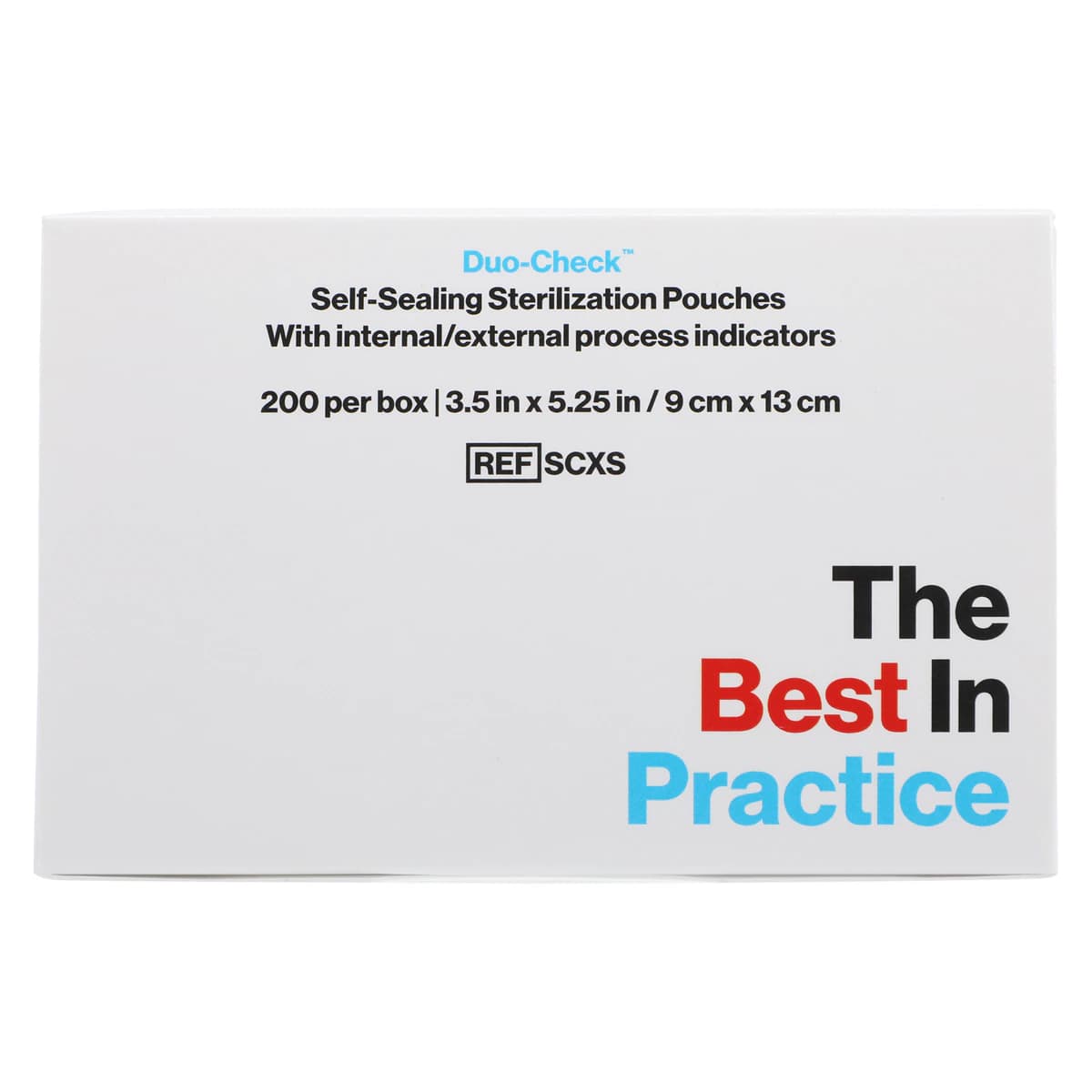 Crosstex Duo-Check Self-Seal Sterilization Pouches, 3.5" x 5.25", Blue Tint, 200/Box, SCXS thumbnail 3
