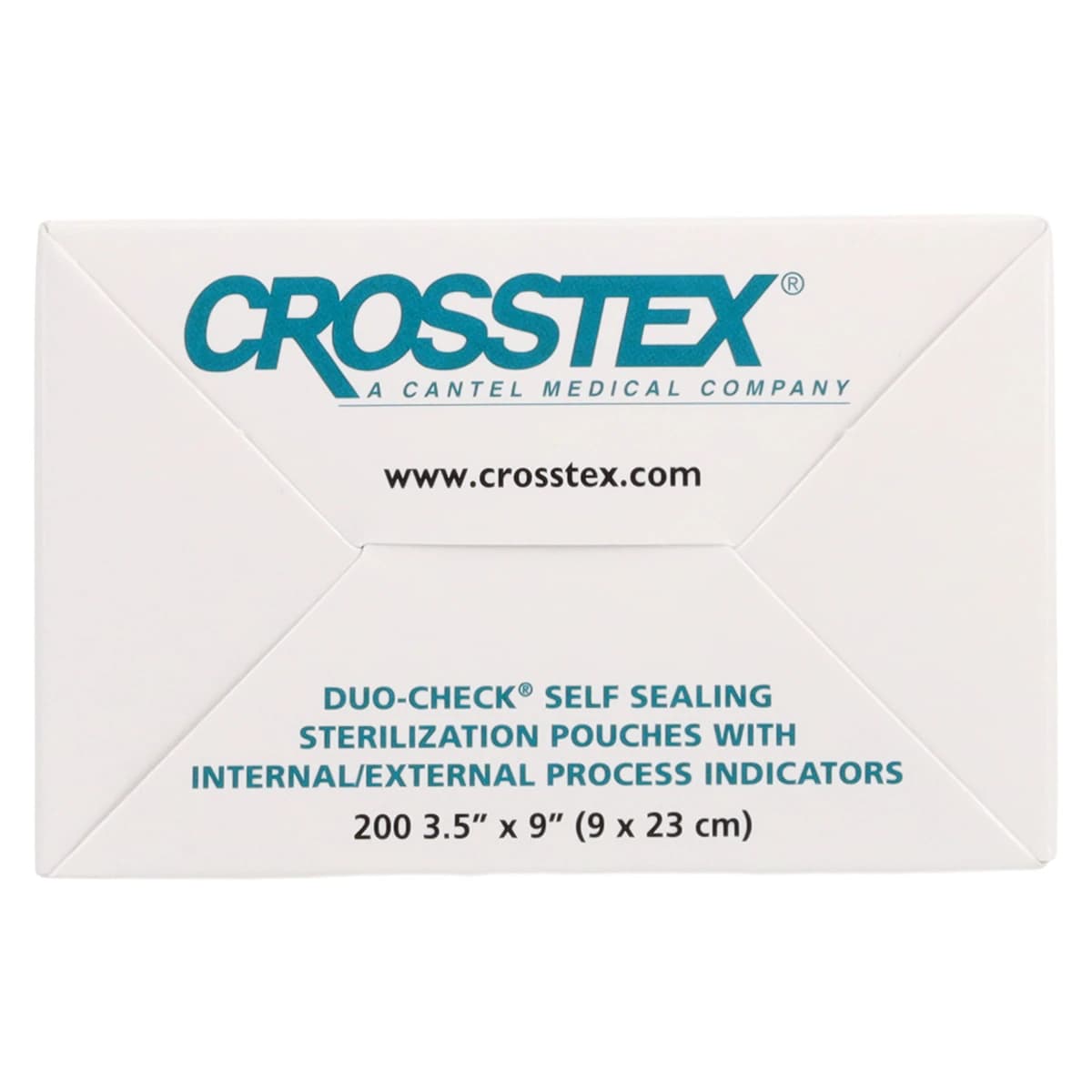 Crosstex Duo-Check Self-Seal Sterilization Pouches, 3-1/2" x 9", Blue Tint, 200/Box thumbnail 7